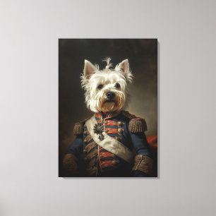 Admiral Väster Highland Terrier Canvastryck