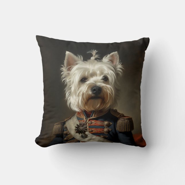 Admiral Väster Highland Terrier Kudde (Framsida)