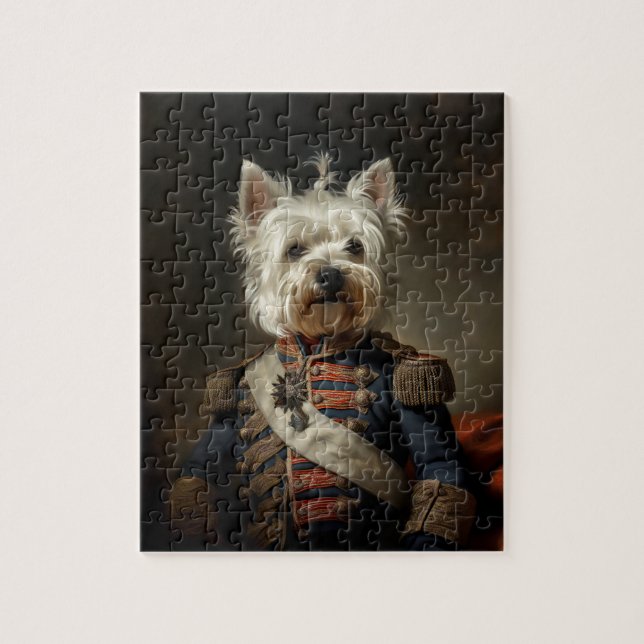 Admiral Väster Highland Terrier Pussel (Vertikal)