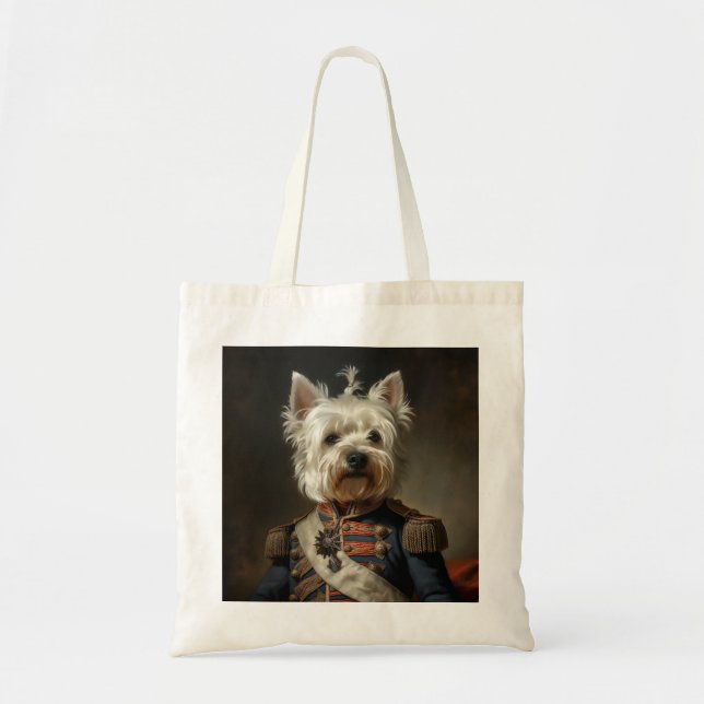 Admiral Väster Highland Terrier Tygkasse (Framsidan)