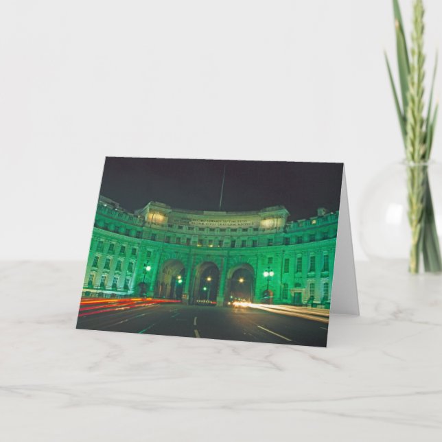 Admiralty Arch Trafalgar Square London Tack Kort (Framsida)