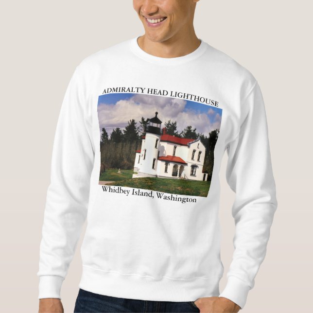 Admiralty Head fyr, Washington Sweatshirt (Framsida)