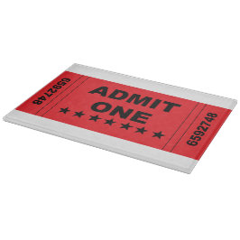 "Admit One" Glasskärnings-/charkuteristyrelse