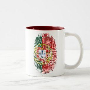 ADN Português (DNA) - Tugas Camisas e Presentes Två-Tonad Mugg