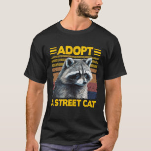 Adoase A Street Cat Raccoon Pullover Hoodie_4 T Shirt