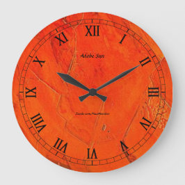 Adobe Sun Faux Finish Stor Klocka