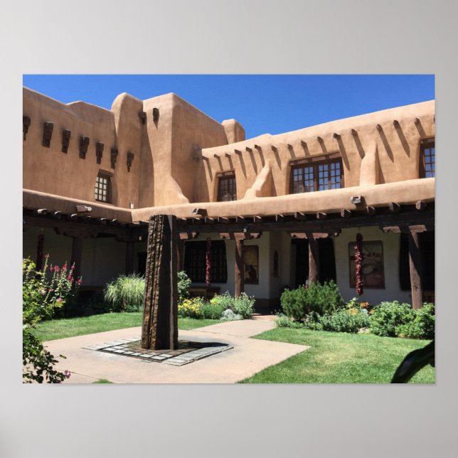 Adobe Vigas La Fonda Hotel Santa Fe NM Poster (Framsidan)