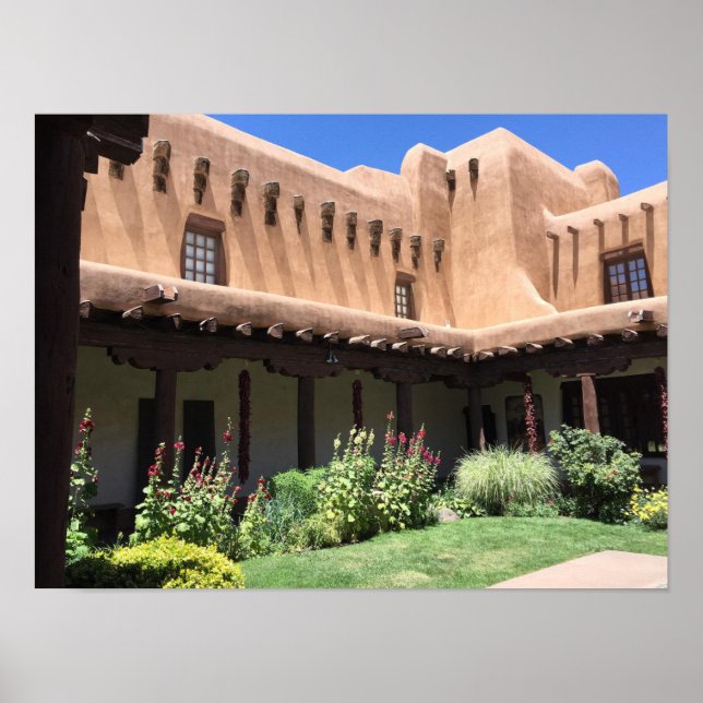 Adobe Vigas La Fonda Hotel Santa Fe NM Poster (Framsidan)