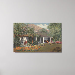 Adoben (det äldsta huset i Palm Spring) Canvastryck