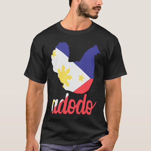 Adobo Filipino Stil Pinoy Pride T Shirt (Framsida)