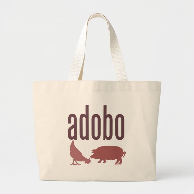 Adobo: Höna & gris Jumbo Tygkasse (Framsidan)