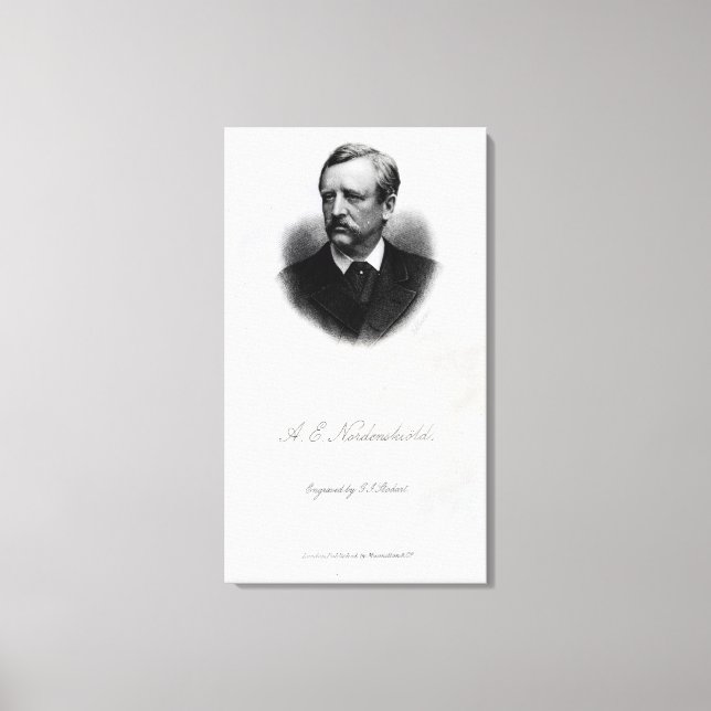 Adolf Erik Nordenskiold, 1880 Canvastryck (Framsida)