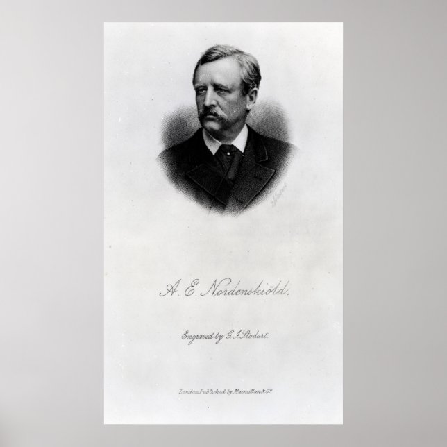 Adolf Erik Nordenskiold, 1880 Poster (Framsidan)