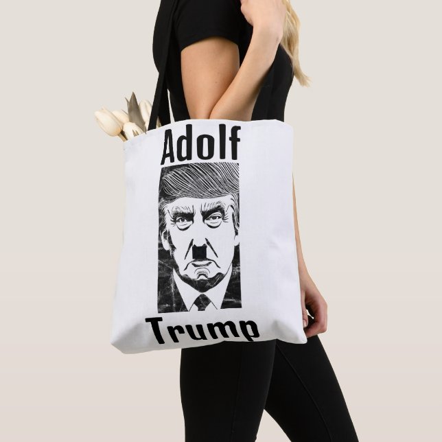 Adolf Trump Tote Bag Tygkasse (Närbild)