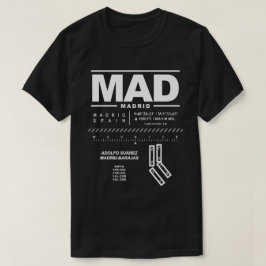 Adolfo Suárez Madrid-Barajas flygplats MAD T-Shirt