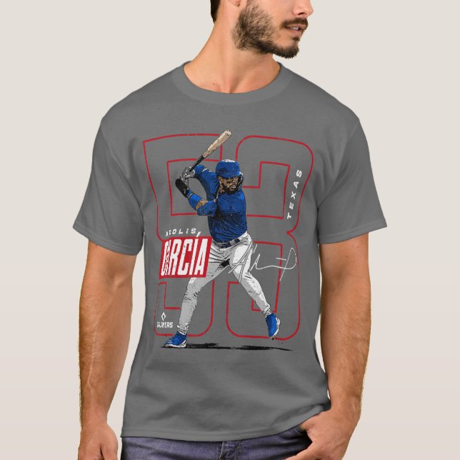 Adolis Garciaeas MLB Basebollspelare MLBAGA204M f T Shirt (Framsida)