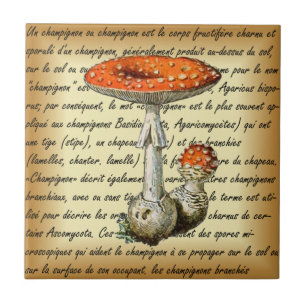 Adolphe Millot ~ Champignons-pour tous-fixed ~ Kakelplatta