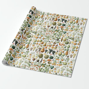 Adolphe Millot Fruit Mönster Presentpapper