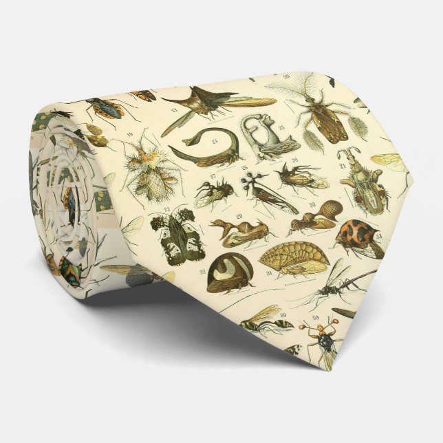 Adolphe Millot original - insekter  Slips (Rullad)