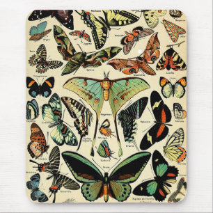 Adolphe Millot Papillons Mouse Pad Musmatta