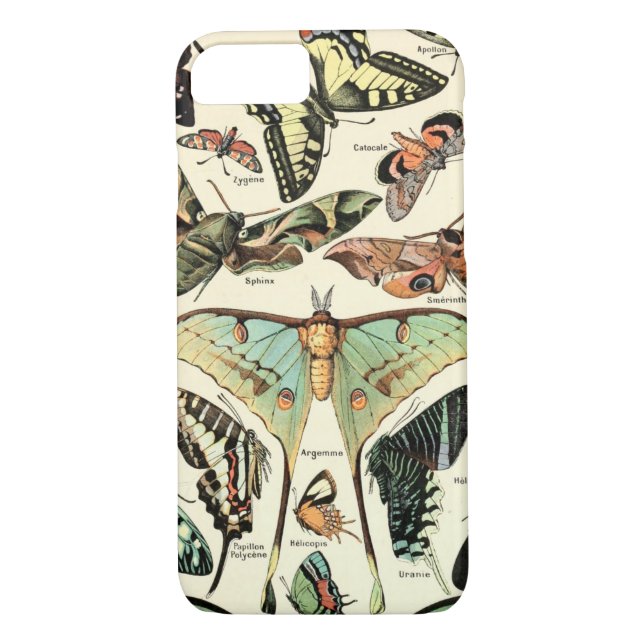 Adolphe Millot papillons pour tous Case-Mate iPhone Skal (Baksida)