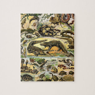 Adolphe Millot Reptiles 1 Jigszle Puzzle Pussel