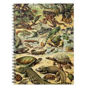 Adolphe Millot Reptiles 2 bärbar dator Anteckningsbok