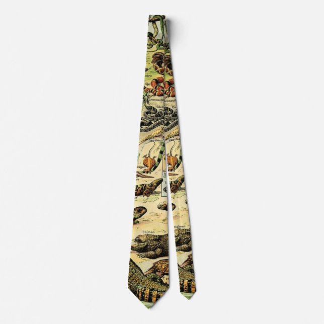 Adolphe Millot Reptiles 2 Neck Tie Slips (Framsida)