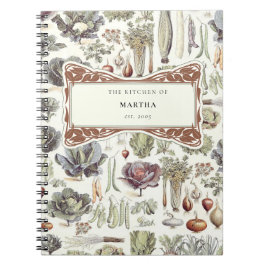Adolphe Millot Vegetable Kitchen Recipes Notebook Anteckningsbok