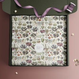 Adolphe Millot Vegetable Mönster Wrapping Papper Presentpapper