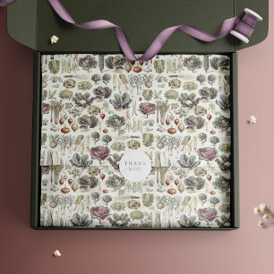 Adolphe Millot Vegetable Mönster Wrapping Papper Presentpapper