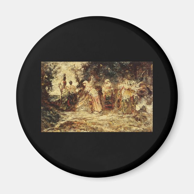 Adolphe Monticelli i brunnen Magnet (Framsidan)