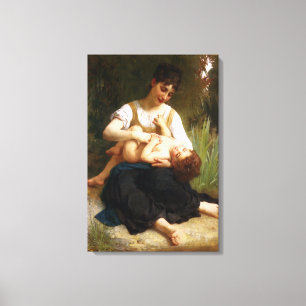Adolphus Child och Tonåring av William Bouguereau Canvastryck