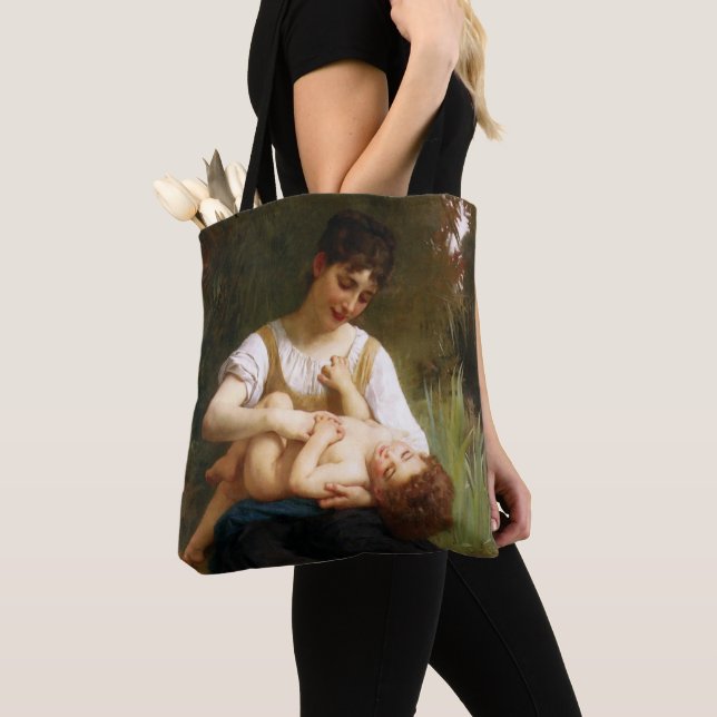 Adolphus Child och Tonåring av William Bouguereau Tygkasse (Närbild)