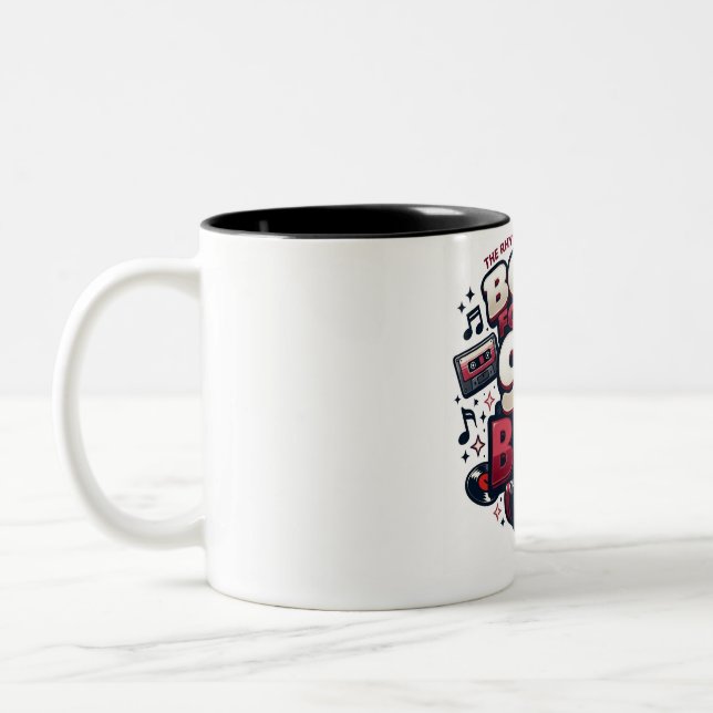 ADOM 90's Beat Dam Långärmad T-Shirt Två-Tonad Mugg (Vänster)