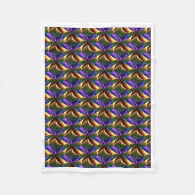 ADOM Abstract Metallic Pattern Blanket Fleecefilt (Framsidan)