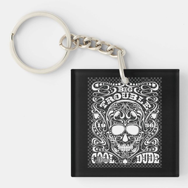ADOM "Big Trouble" Dam Långärmad T-Shirt (Framsidan)
