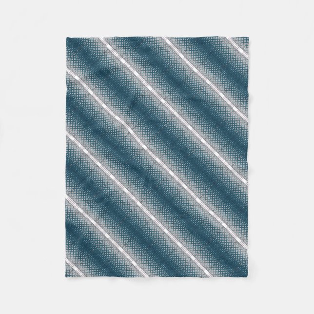 ADOM Blå Gradient Rutig Bandana Fleecefilt (Framsidan)