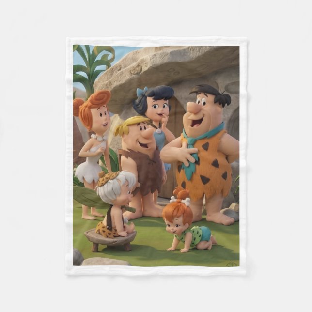 ADOM Classic Caveman Cartoonfilt Fleecefilt (Framsidan)