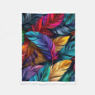 ADOM Colorful Botanical Art Blanket Fleecefilt