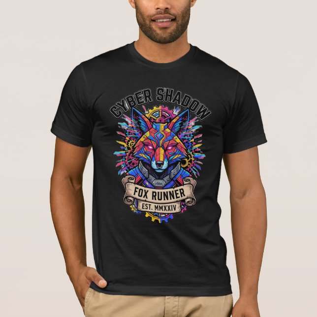 ADOM Cyber Shadow Fox Runner T Shirt (Framsida)