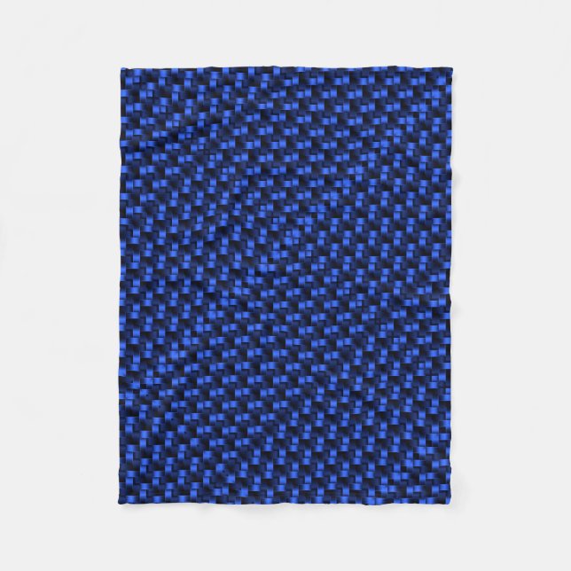ADOM Deep Blue Mesh Weave Blanket Fleecefilt (Framsidan)