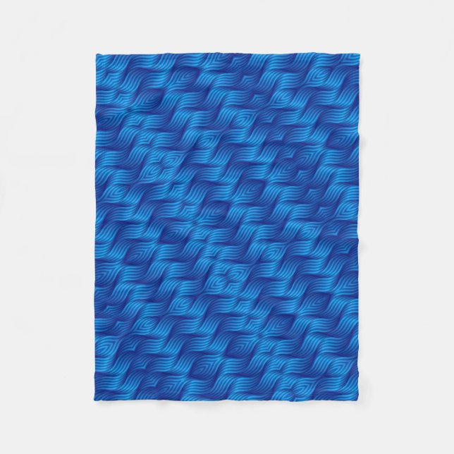 ADOM Deep Blue Vävd Textilfilt Fleecefilt (Framsidan)