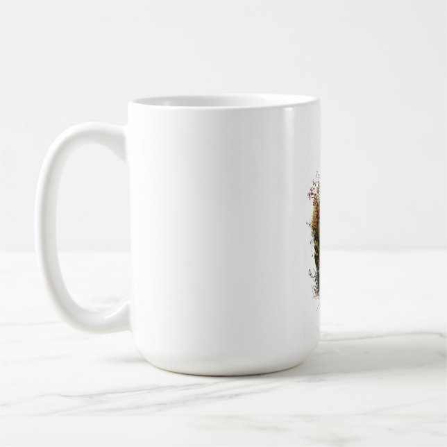 ADOM "Förtrollad Fjäder" Herr Grafisk T-Shirt Kaffemugg (Vänster)