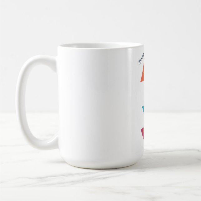 ADOM Geometrisk Konst Långärmad Tröja Kaffemugg (Vänster)