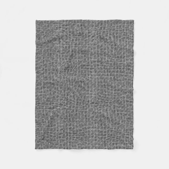 ADOM Grå Texturerad Meshfilt Fleecefilt (Framsidan)