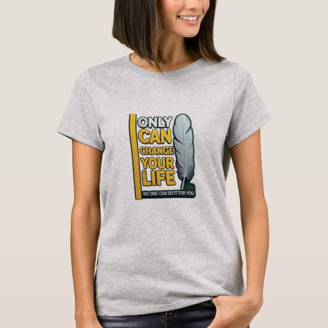 ADOM "Livsförändring" Dam Grafisk T-shirt (Framsida)