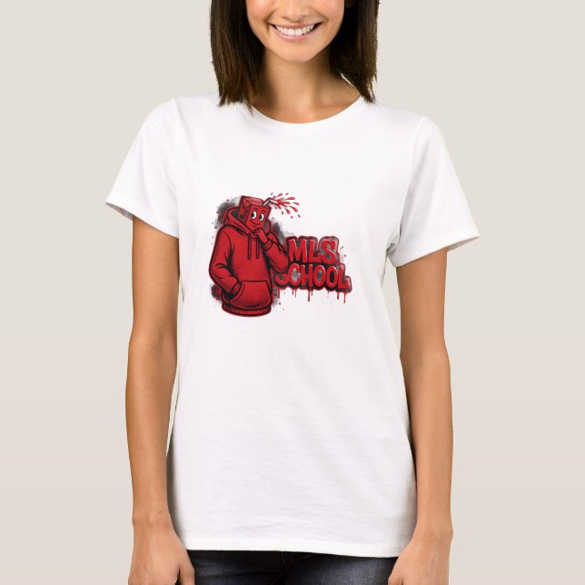 ADOM "MLS School" Damgrafisk T-Shirt (Framsida)