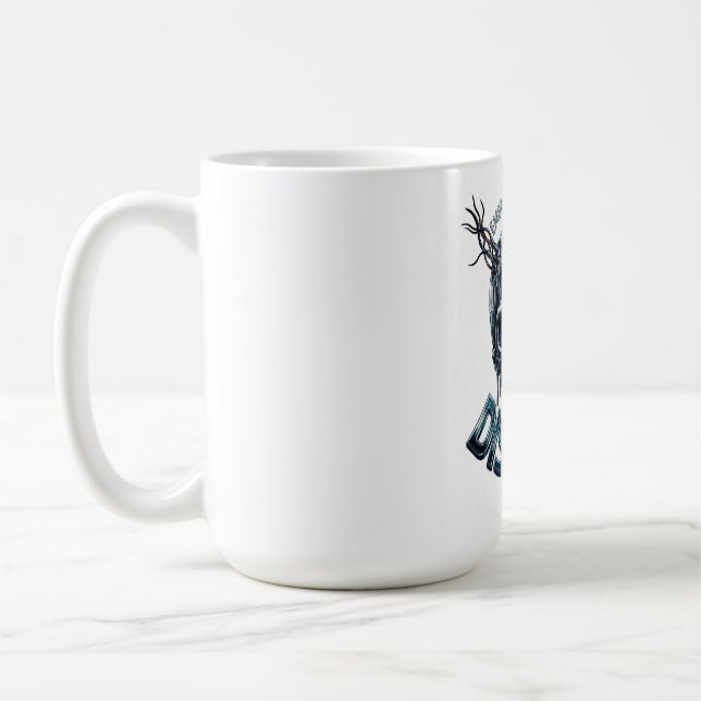 ADOM "Omfamna Kaos" Dam T-Shirt Kaffemugg (Vänster)