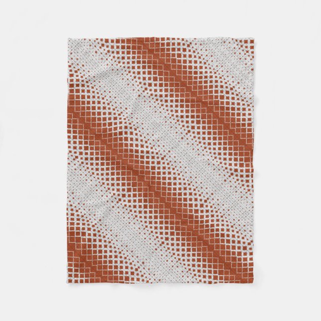 ADOM Orange Halftone Diagonalfilt Fleecefilt (Framsidan)